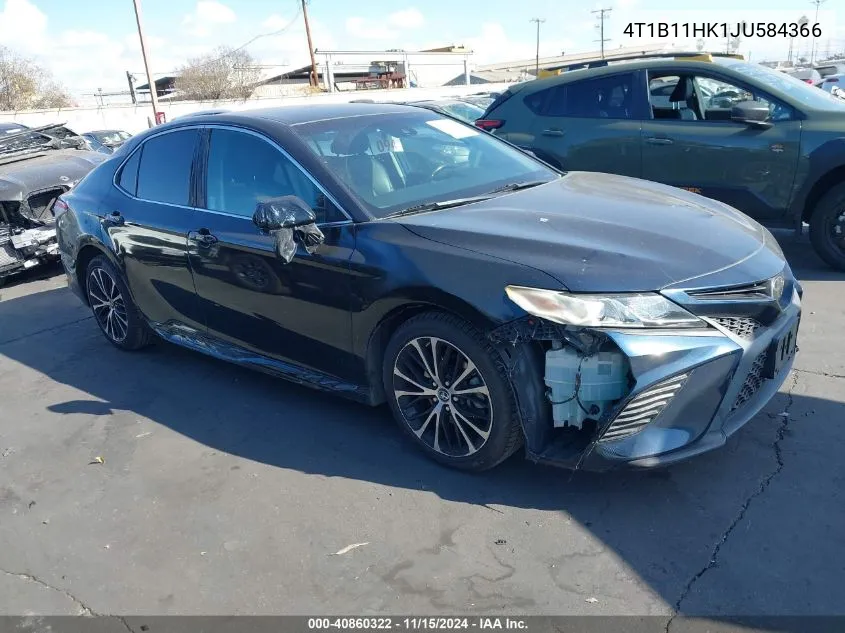 2018 Toyota Camry Se VIN: 4T1B11HK1JU584366 Lot: 40860322