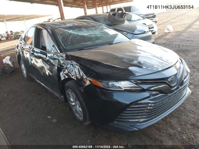 2018 Toyota Camry Le VIN: 4T1B11HK3JU653154 Lot: 40862169