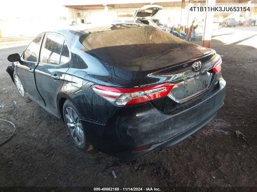 2018 Toyota Camry Le VIN: 4T1B11HK3JU653154 Lot: 40862169