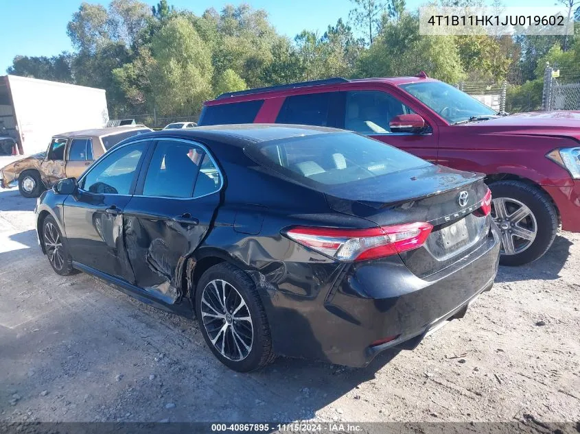 2018 Toyota Camry Se VIN: 4T1B11HK1JU019602 Lot: 40867895