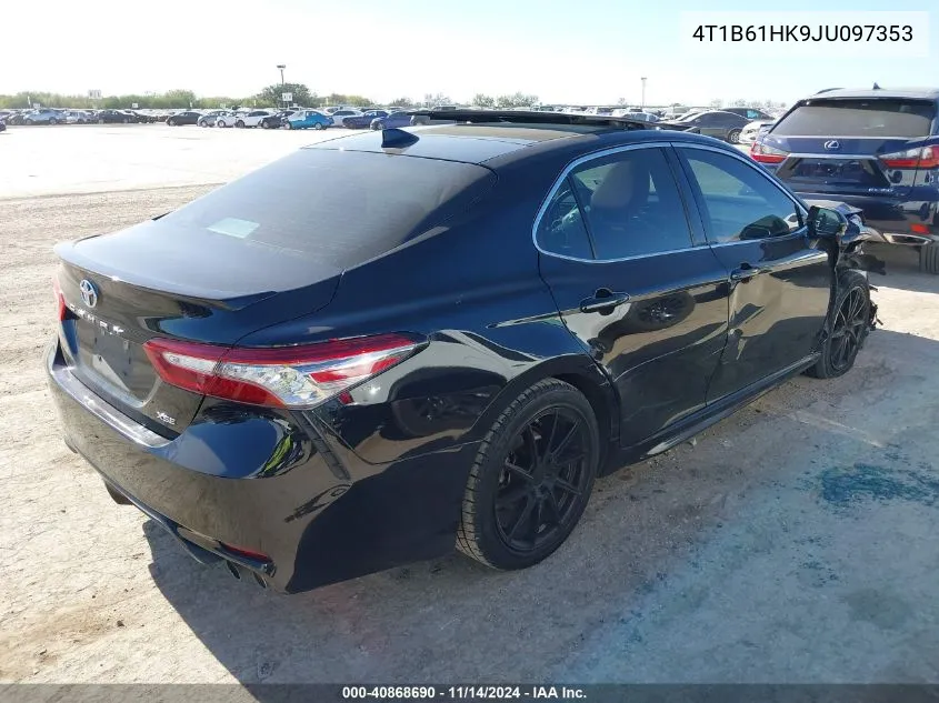 2018 Toyota Camry Xse VIN: 4T1B61HK9JU097353 Lot: 40868690