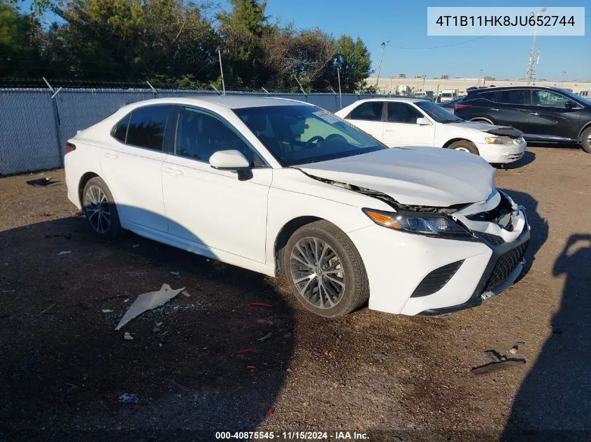 2018 Toyota Camry Se VIN: 4T1B11HK8JU652744 Lot: 40875545