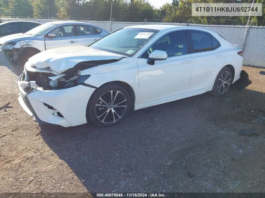 2018 Toyota Camry Se VIN: 4T1B11HK8JU652744 Lot: 40875545