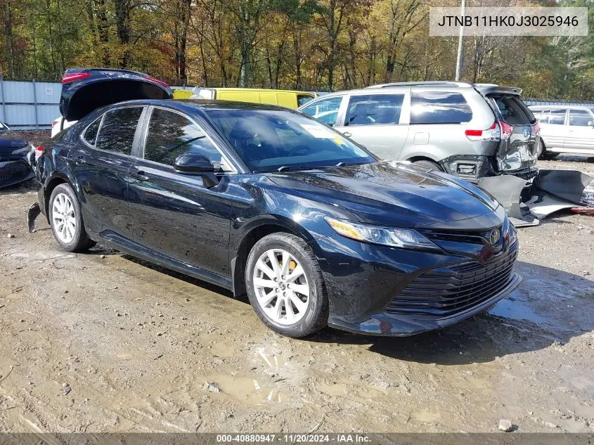 2018 Toyota Camry Le VIN: JTNB11HK0J3025946 Lot: 40880947