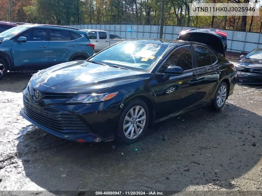 2018 Toyota Camry Le VIN: JTNB11HK0J3025946 Lot: 40880947