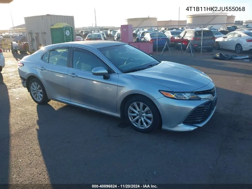 2018 Toyota Camry Le VIN: 4T1B11HK2JU555068 Lot: 40896824