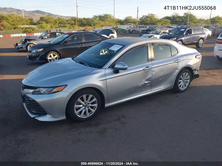 2018 Toyota Camry Le VIN: 4T1B11HK2JU555068 Lot: 40896824