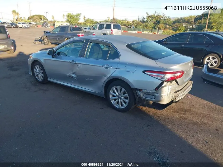 2018 Toyota Camry Le VIN: 4T1B11HK2JU555068 Lot: 40896824