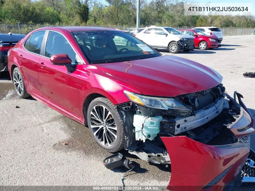 2018 Toyota Camry Se VIN: 4T1B11HK2JU503634 Lot: 40898151