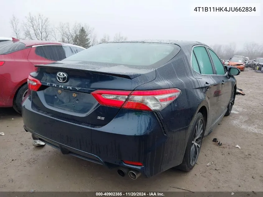 2018 Toyota Camry Se VIN: 4T1B11HK4JU662834 Lot: 40902385