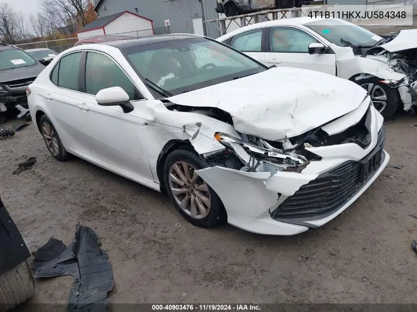 2018 Toyota Camry Le VIN: 4T1B11HKXJU584348 Lot: 40903476