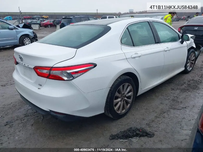 2018 Toyota Camry Le VIN: 4T1B11HKXJU584348 Lot: 40903476