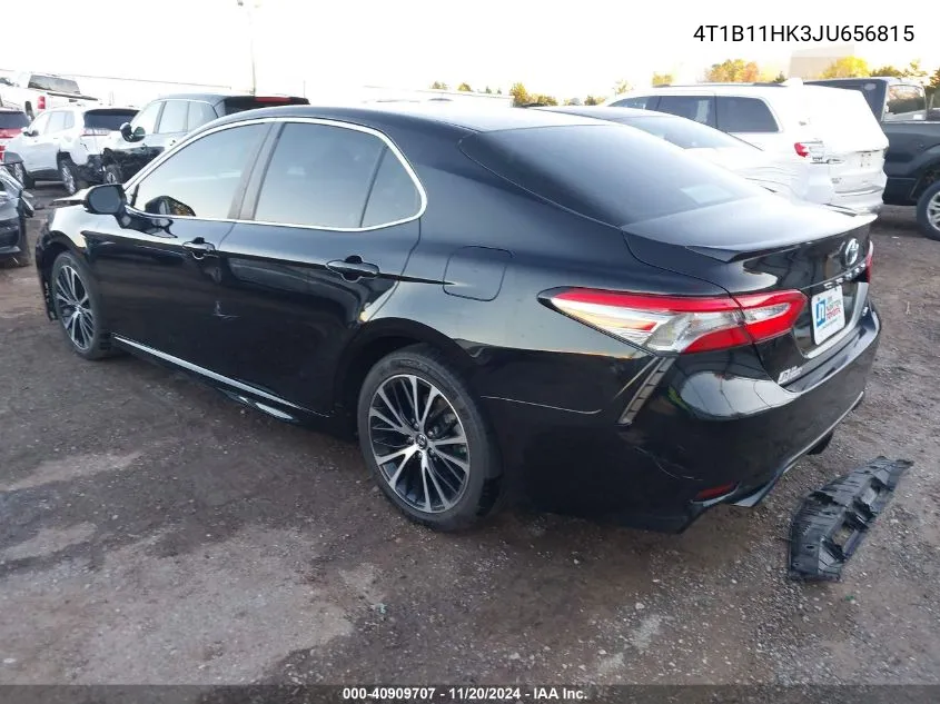 2018 Toyota Camry Se VIN: 4T1B11HK3JU656815 Lot: 40909707