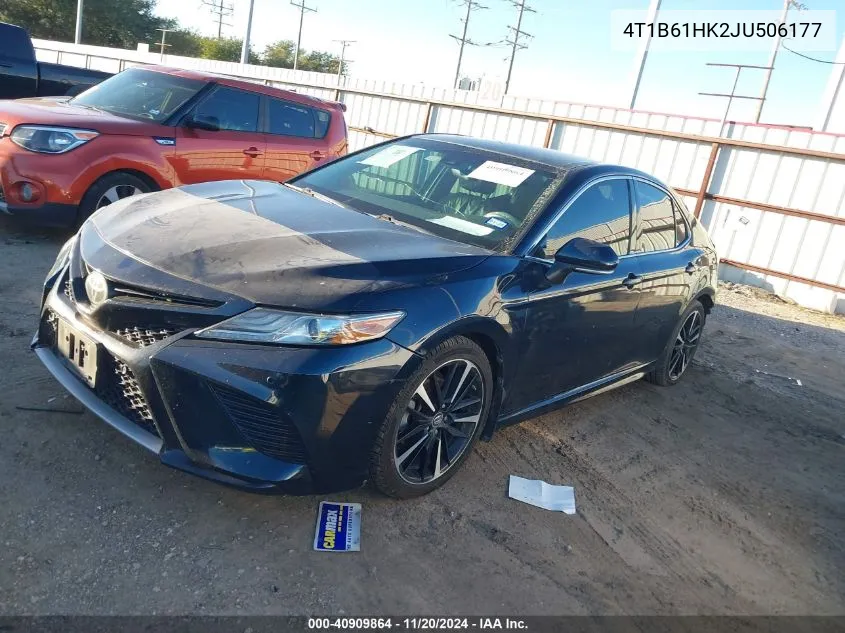 2018 Toyota Camry Xse VIN: 4T1B61HK2JU506177 Lot: 40909864