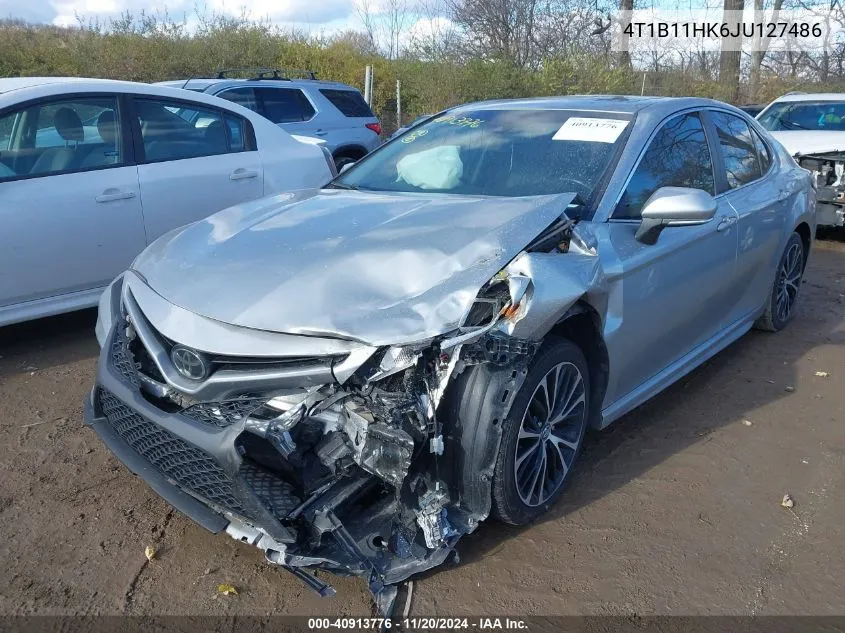 2018 Toyota Camry Se VIN: 4T1B11HK6JU127486 Lot: 40913776