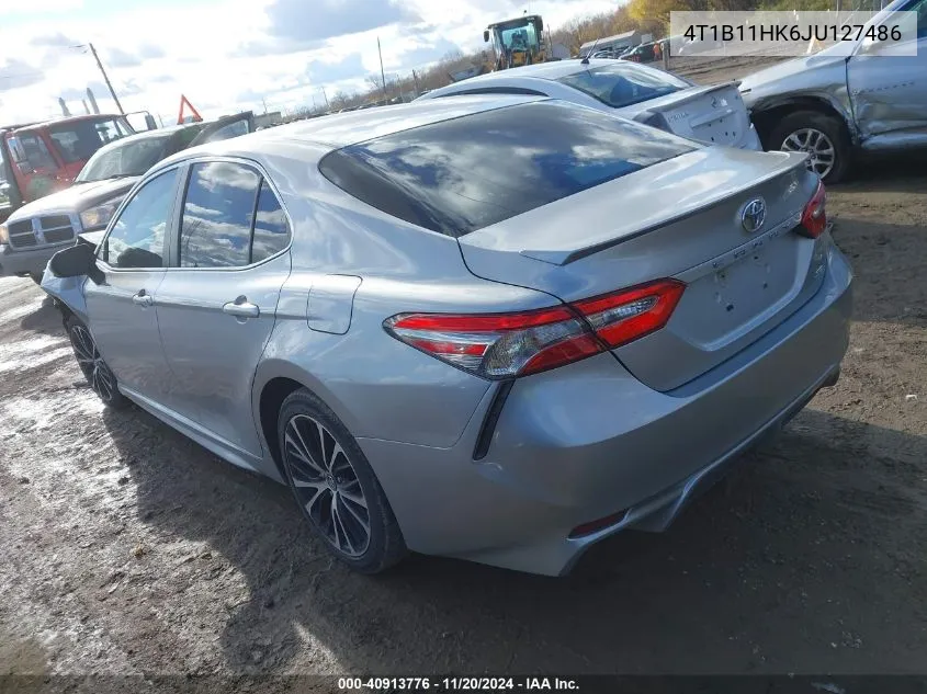 2018 Toyota Camry Se VIN: 4T1B11HK6JU127486 Lot: 40913776