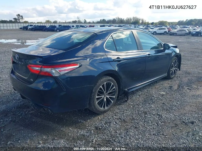 2018 Toyota Camry Se VIN: 4T1B11HK0JU627627 Lot: 40918854