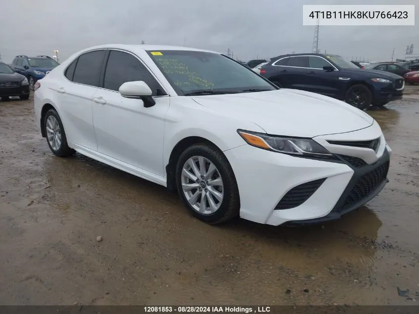 2019 Toyota Camry L/Le/Xle/Se/Xse VIN: 4T1B11HK8KU766423 Lot: 12081853