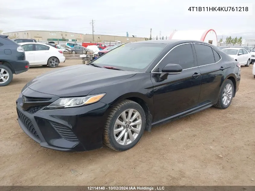 2019 Toyota Camry L/Le/Xle/Se/Xse VIN: 4T1B11HK4KU761218 Lot: 12114140