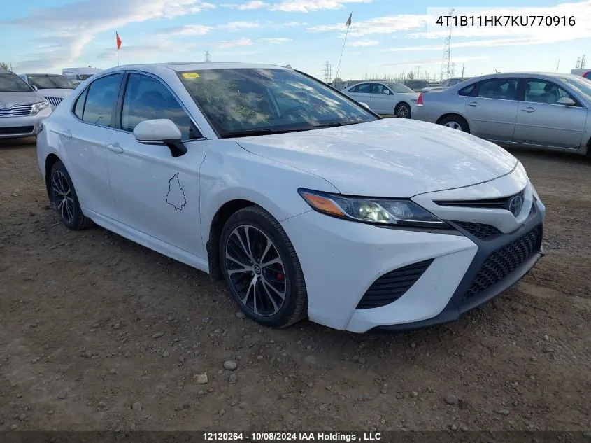 2019 Toyota Camry L/Le/Xle/Se/Xse VIN: 4T1B11HK7KU770916 Lot: 12120264