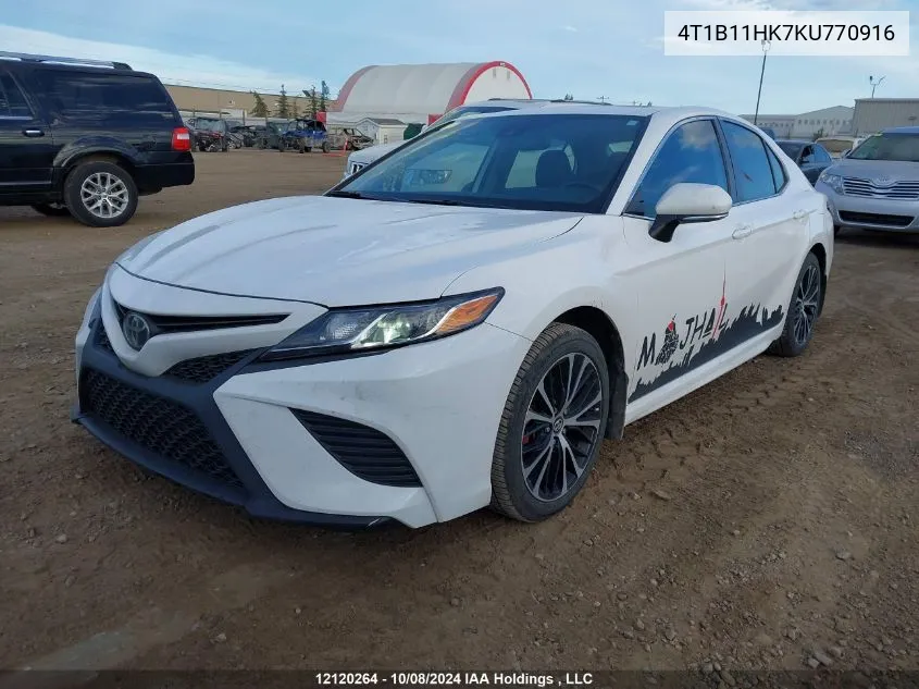 2019 Toyota Camry L/Le/Xle/Se/Xse VIN: 4T1B11HK7KU770916 Lot: 12120264