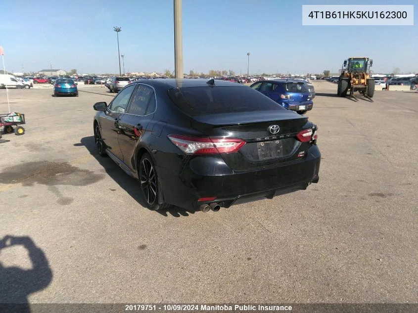 2019 Toyota Camry Xse VIN: 4T1B61HK5KU162300 Lot: 20179751