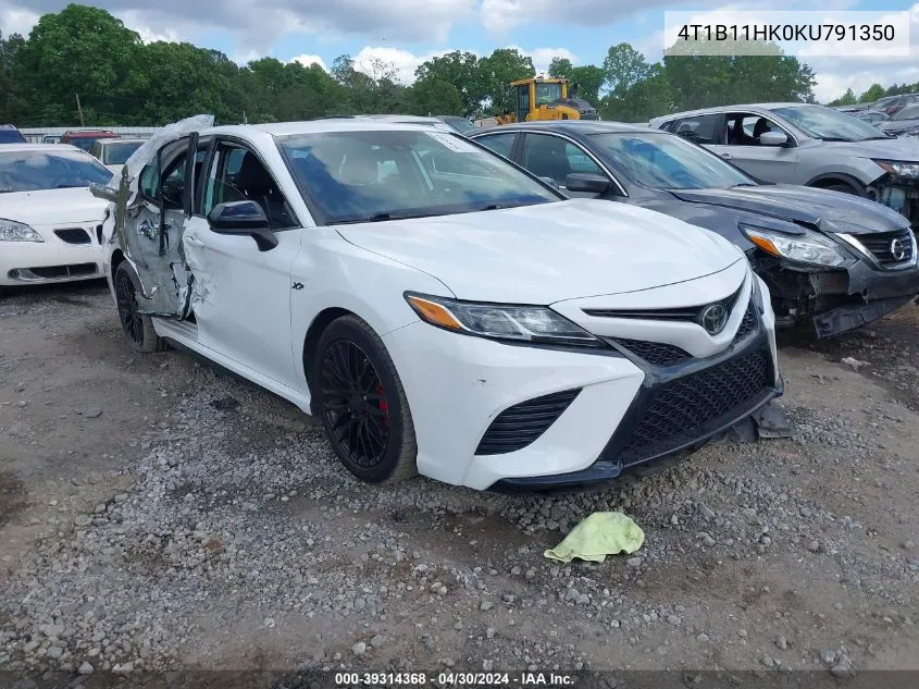 4T1B11HK0KU791350 2019 Toyota Camry Se