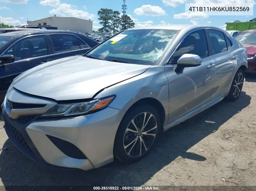 4T1B11HK6KU852569 2019 Toyota Camry Se