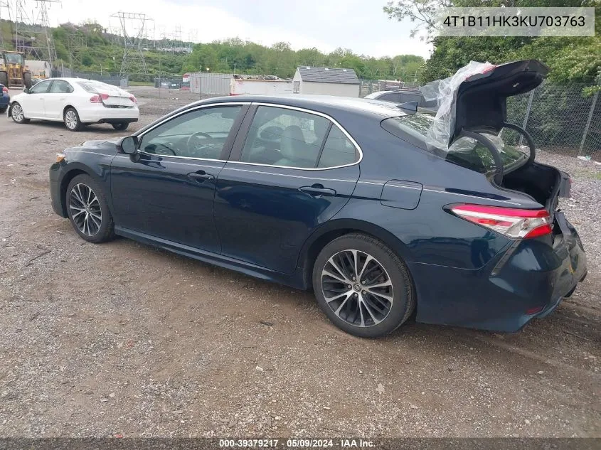 2019 Toyota Camry Se VIN: 4T1B11HK3KU703763 Lot: 39379217