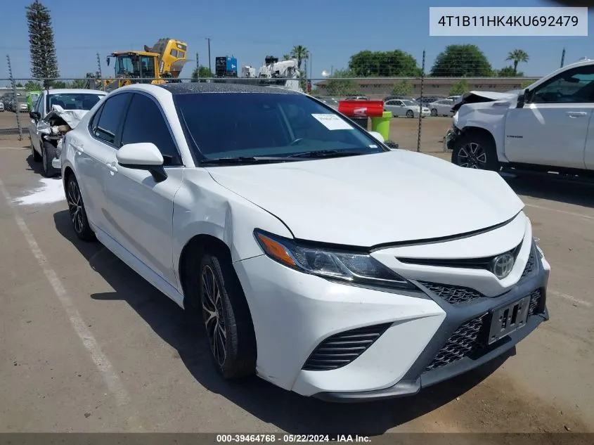 2019 Toyota Camry Se VIN: 4T1B11HK4KU692479 Lot: 39464768