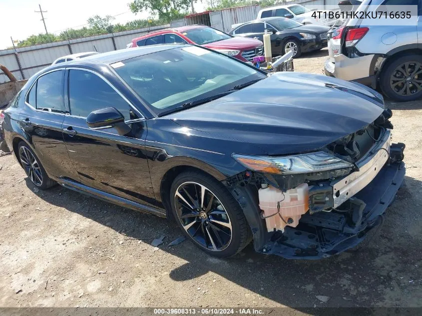 2019 Toyota Camry Xse VIN: 4T1B61HK2KU716635 Lot: 39608313