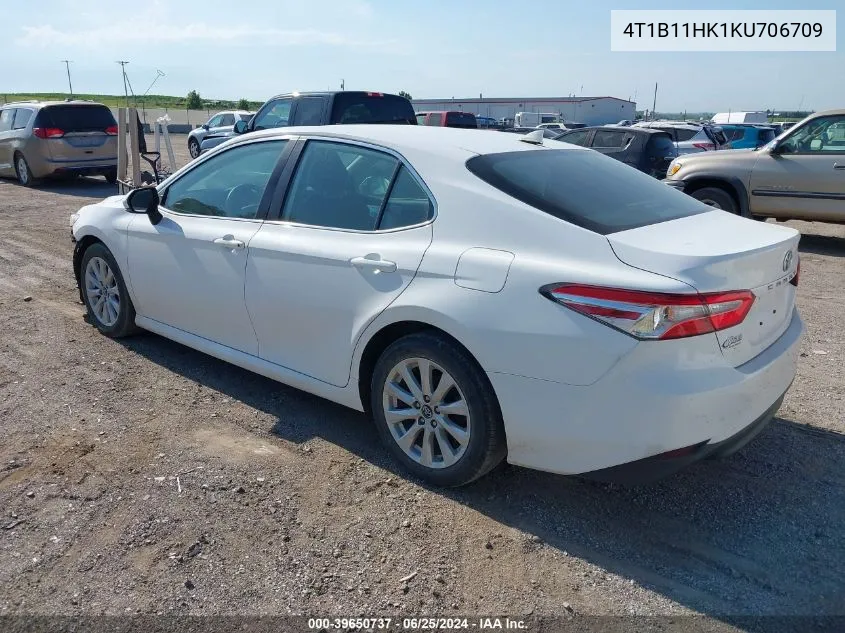 2019 Toyota Camry Le VIN: 4T1B11HK1KU706709 Lot: 39650737