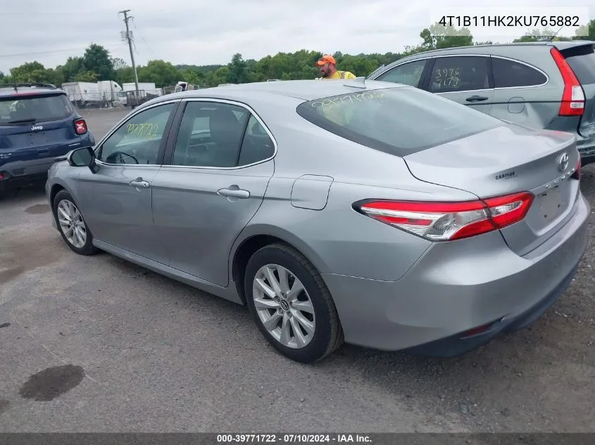 2019 Toyota Camry Le VIN: 4T1B11HK2KU765882 Lot: 39771722