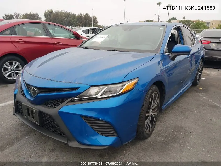 4T1B11HK3KU241589 2019 Toyota Camry Se