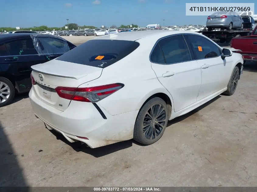 2019 Toyota Camry Se VIN: 4T1B11HK4KU279669 Lot: 39783772