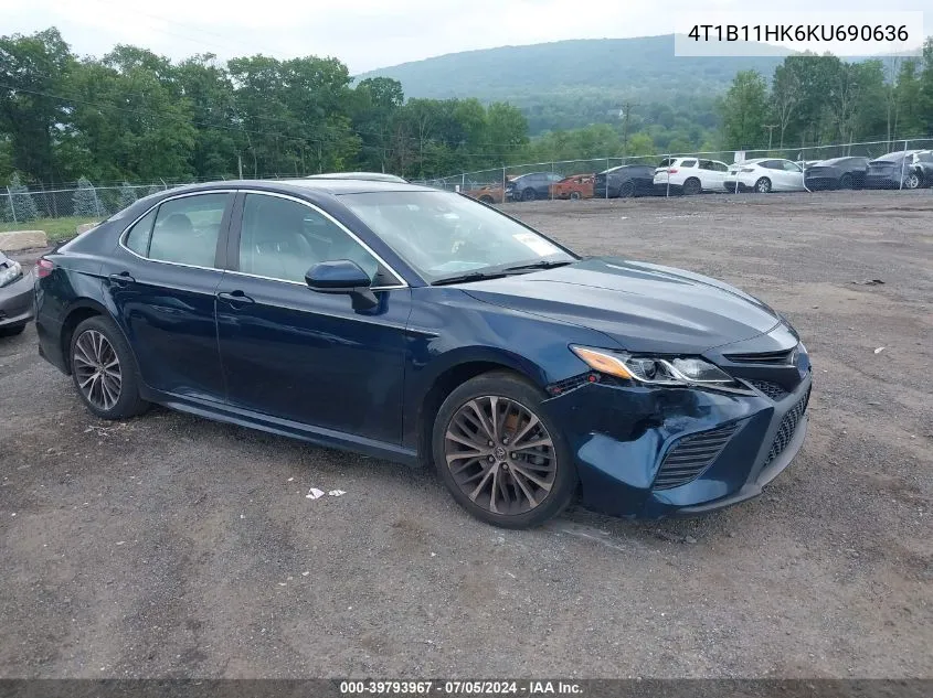 2019 Toyota Camry Se VIN: 4T1B11HK6KU690636 Lot: 39793967