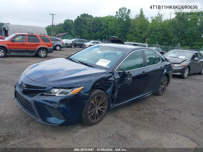 2019 Toyota Camry Se VIN: 4T1B11HK6KU690636 Lot: 39793967