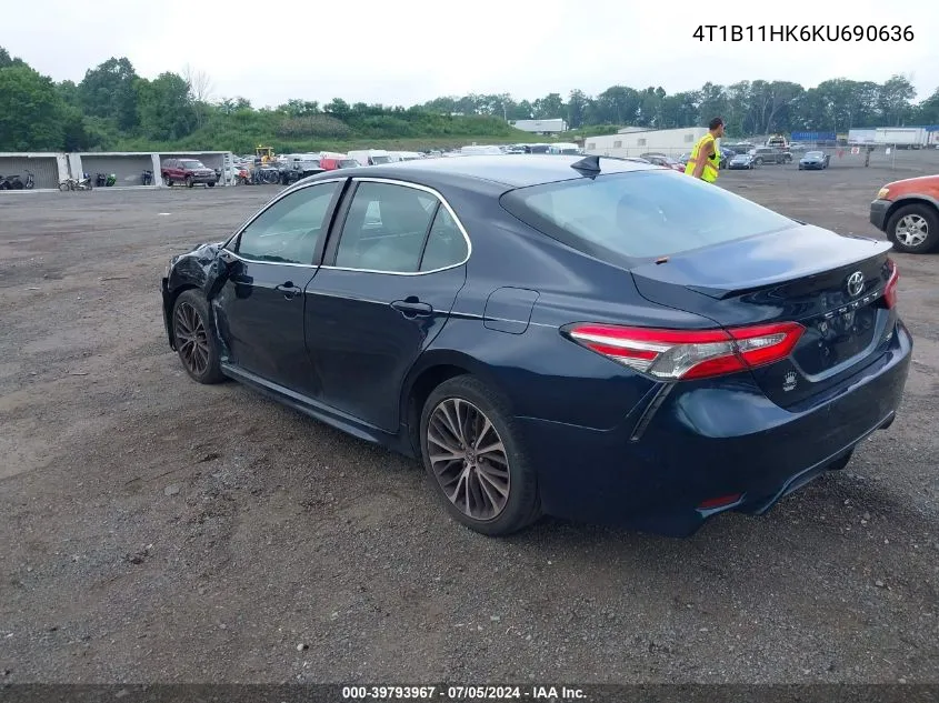 2019 Toyota Camry Se VIN: 4T1B11HK6KU690636 Lot: 39793967