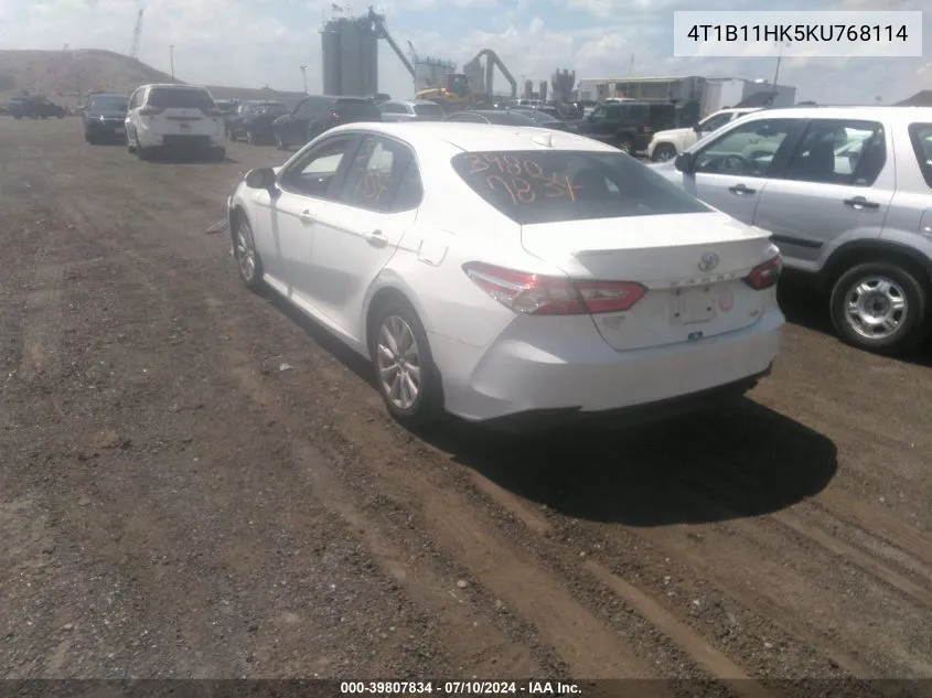 4T1B11HK5KU768114 2019 Toyota Camry Le