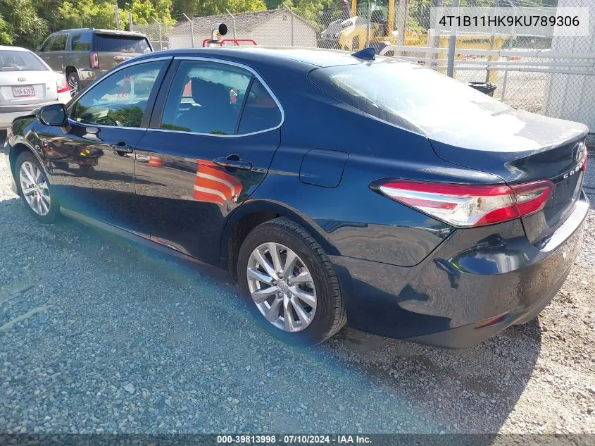 4T1B11HK9KU789306 2019 Toyota Camry Le