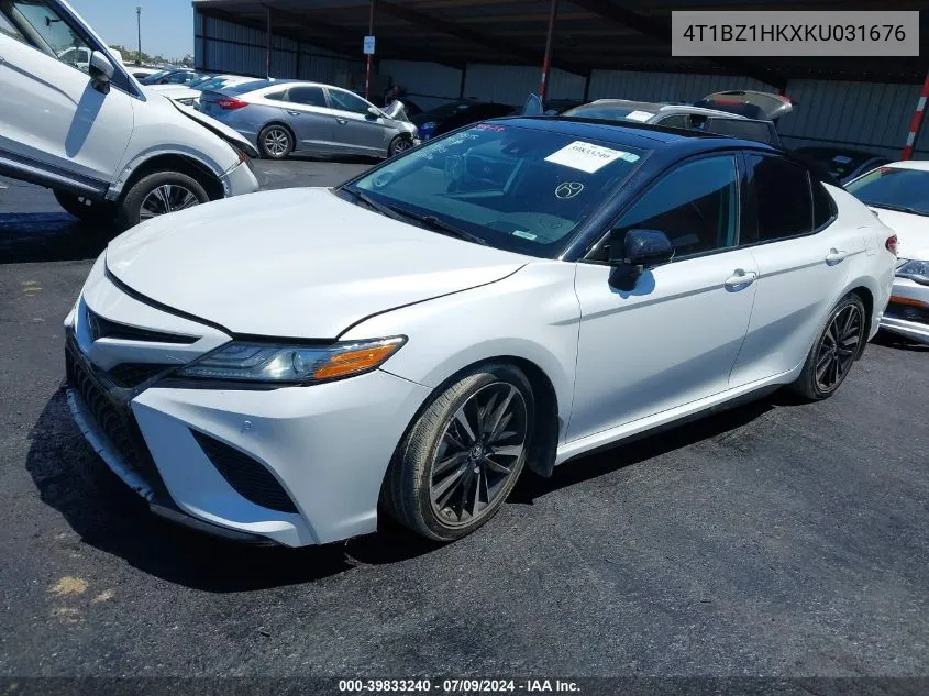 2019 Toyota Camry Xse V6 VIN: 4T1BZ1HKXKU031676 Lot: 39833240