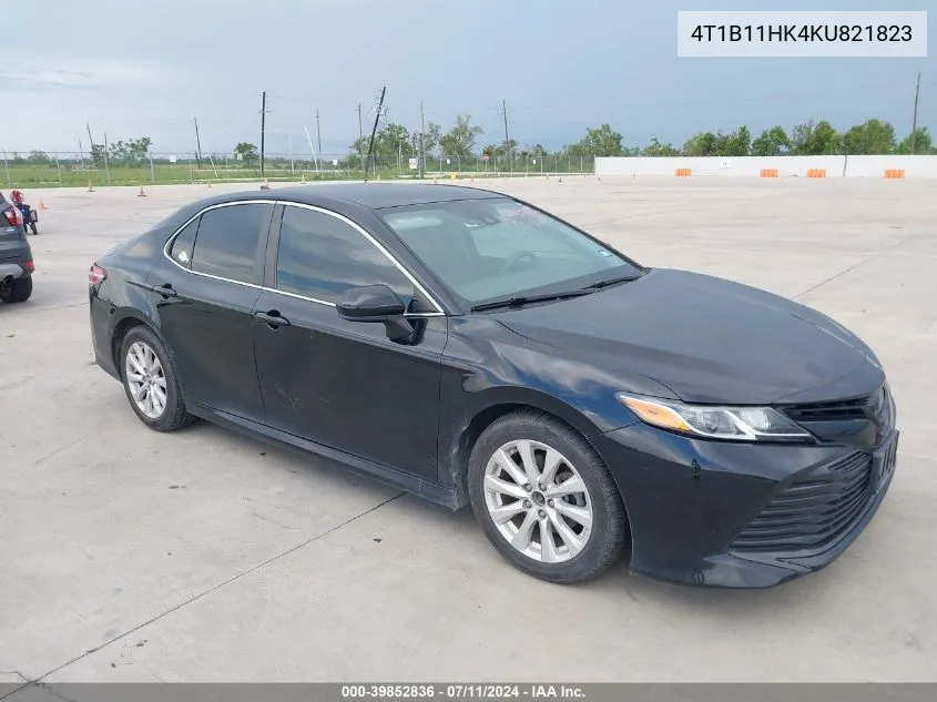 2019 Toyota Camry Le VIN: 4T1B11HK4KU821823 Lot: 39852836