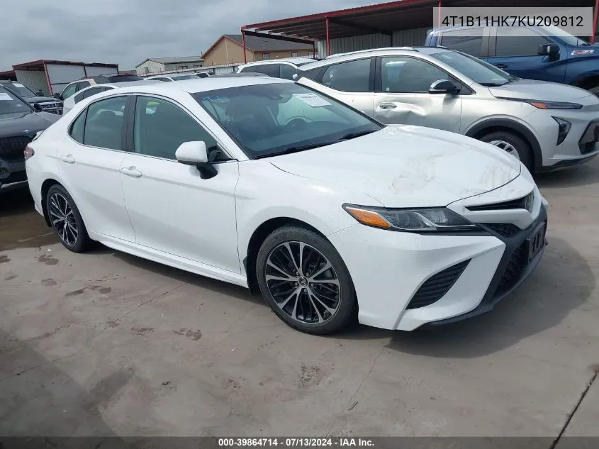 2019 Toyota Camry Se VIN: 4T1B11HK7KU209812 Lot: 39864714