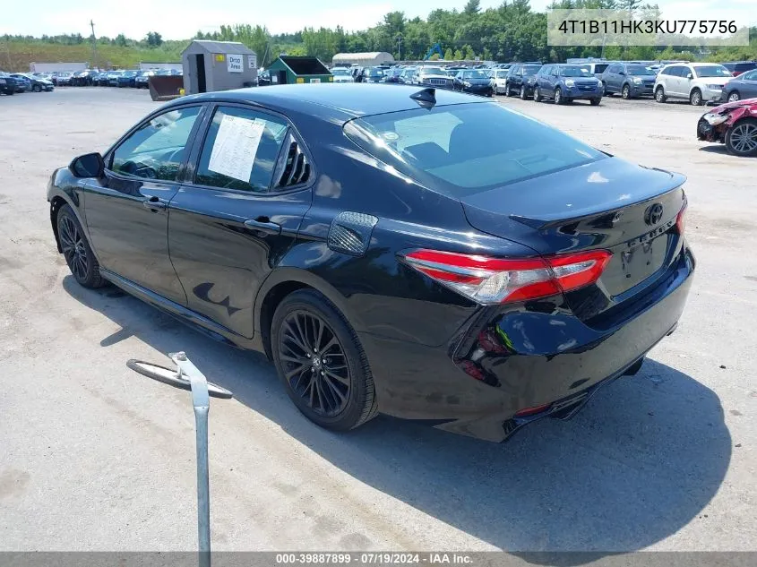 4T1B11HK3KU775756 2019 Toyota Camry Se