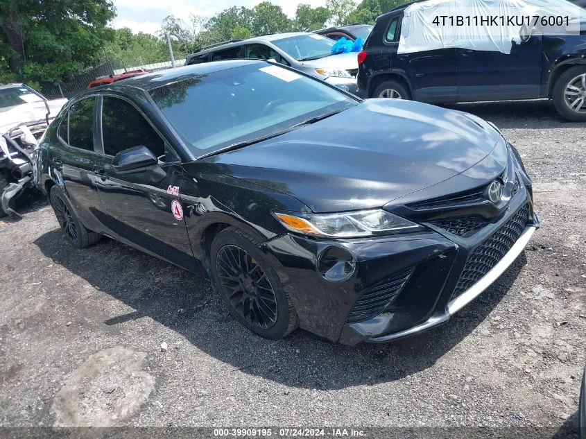 2019 Toyota Camry Se VIN: 4T1B11HK1KU176001 Lot: 39909195