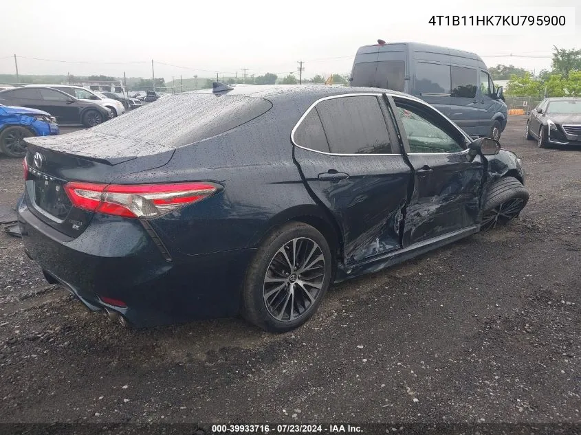 2019 Toyota Camry Se VIN: 4T1B11HK7KU795900 Lot: 39933716