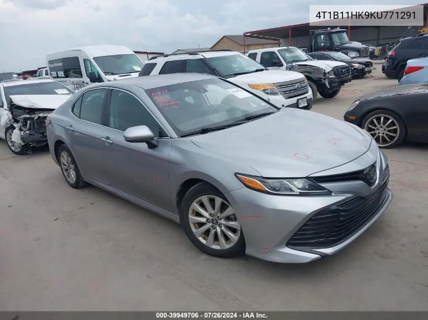 4T1B11HK9KU771291 2019 Toyota Camry Le