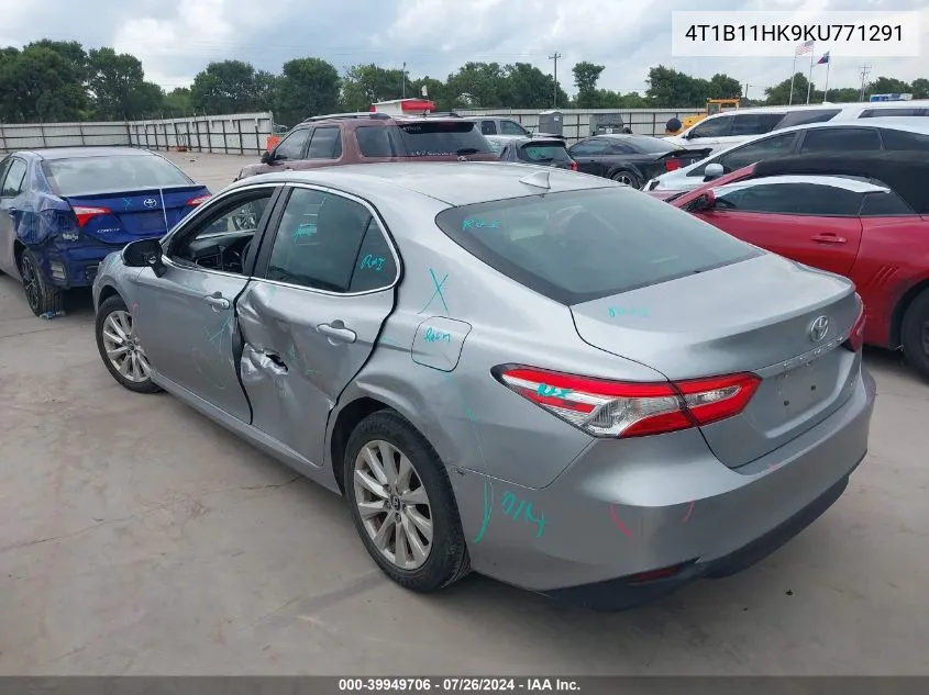 2019 Toyota Camry Le VIN: 4T1B11HK9KU771291 Lot: 39949706