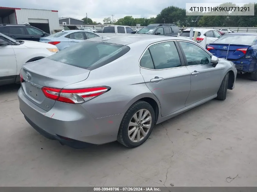 2019 Toyota Camry Le VIN: 4T1B11HK9KU771291 Lot: 39949706