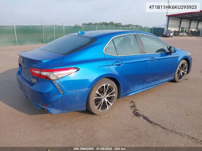 2019 Toyota Camry Se VIN: 4T1B11HK6KU295923 Lot: 39952555